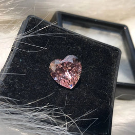 6.306 CT Heart Shape Pink Sapphire Lab Created Loose Single Gemstone Ideal For Stunning Jewelry