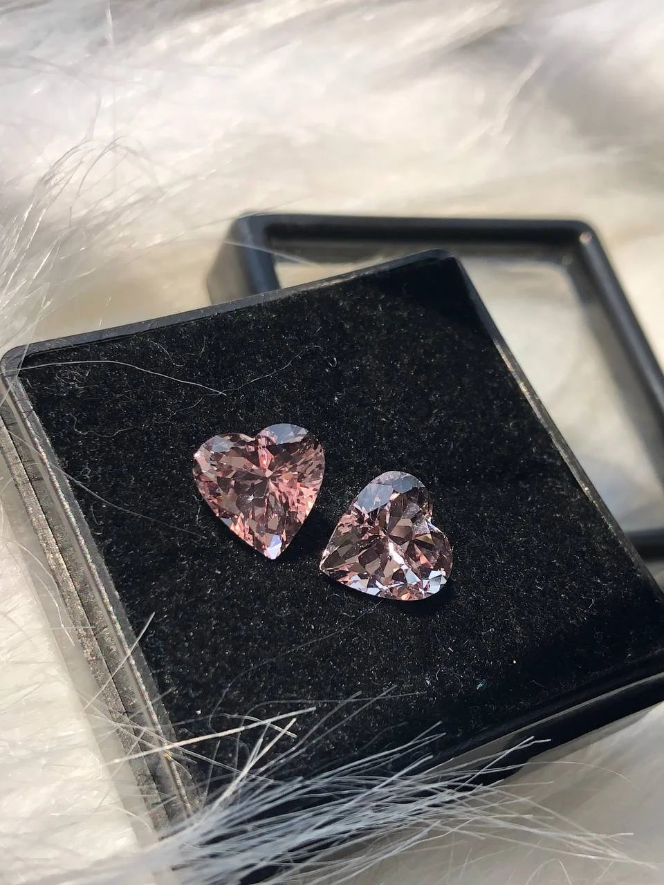 Heart Cut Lab Created Pink Gemstone