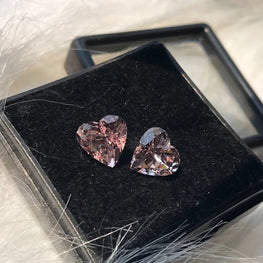 Heart Cut Lab Created Pink Gemstone