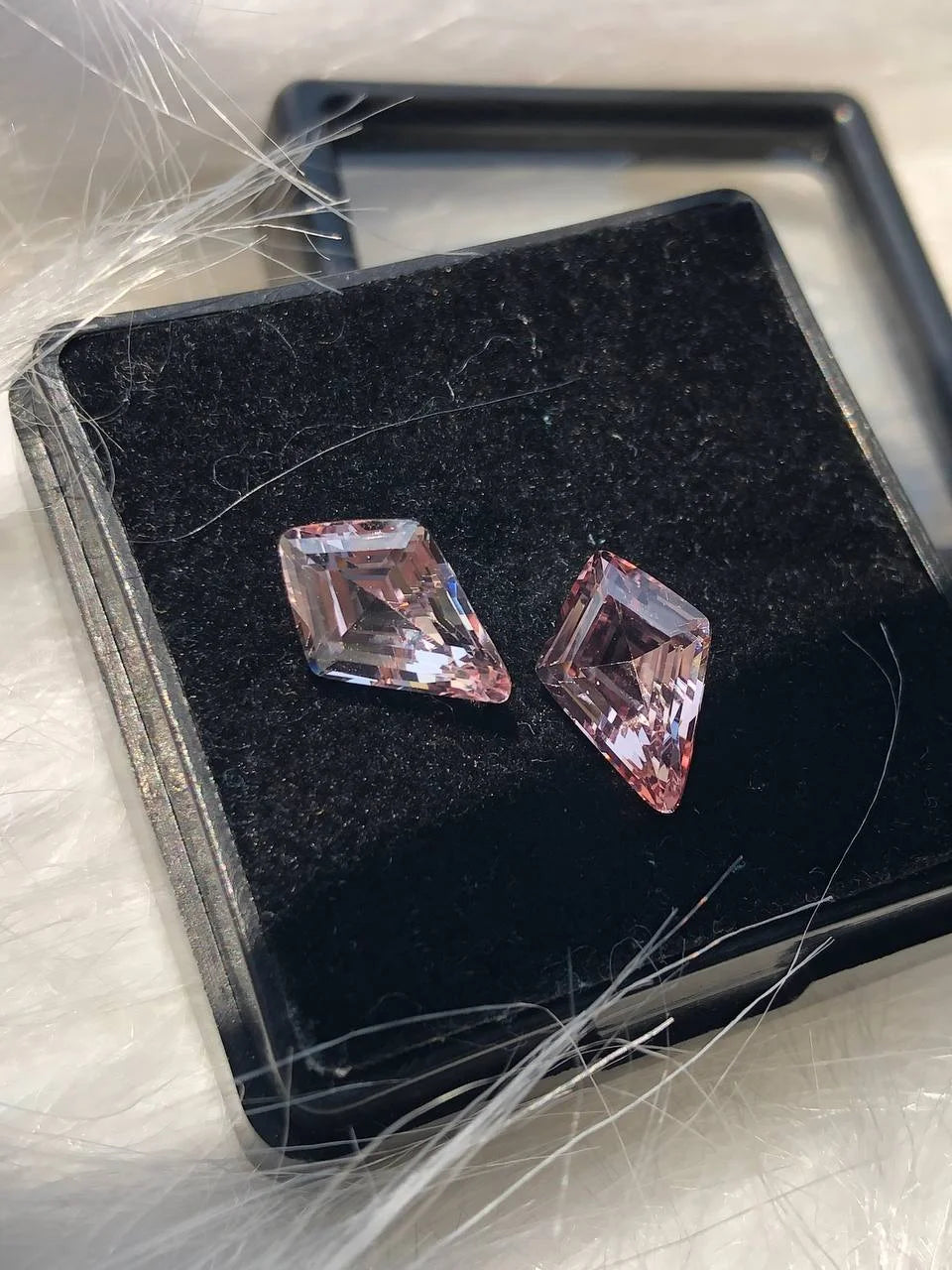 6.424 CT Kite Cut Loose Gemstone Pink Sapphire Stunning Gemstone Pair For Earring