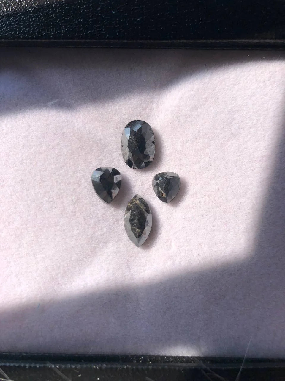 Multi Shape Black Natural Diamond