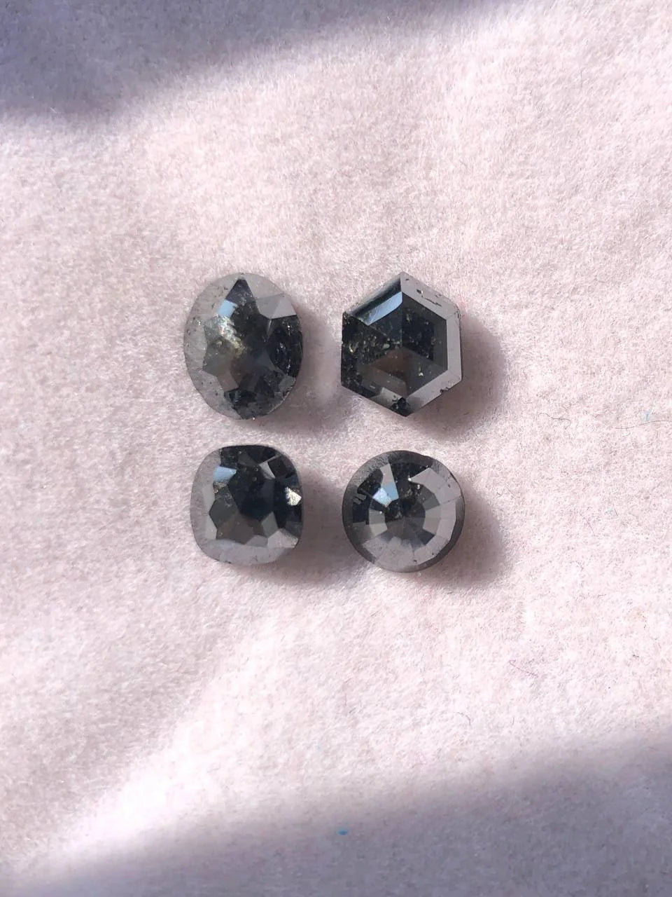 8.76 CT Mix Shape Loose Diamond Natural Black Diamond For Jewelry Making