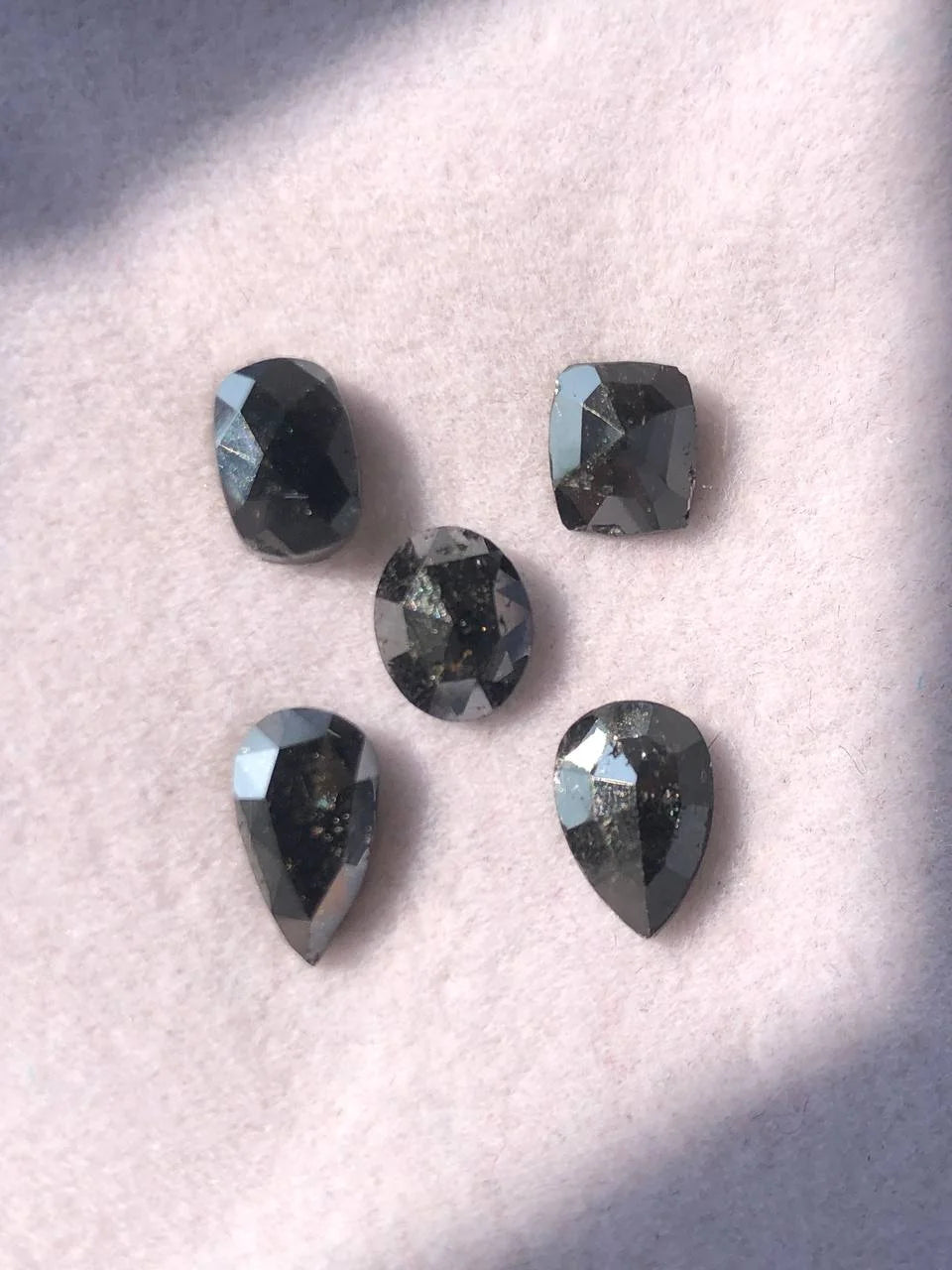 Pear Shape Black Natural Diamond