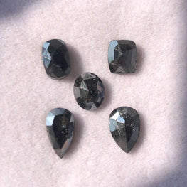 Pear Shape Black Natural Diamond