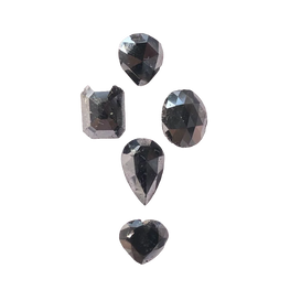 6.79 CT Natural Black Loose Diamond Mix Shape Natural Diamond For Stunning Jewelry