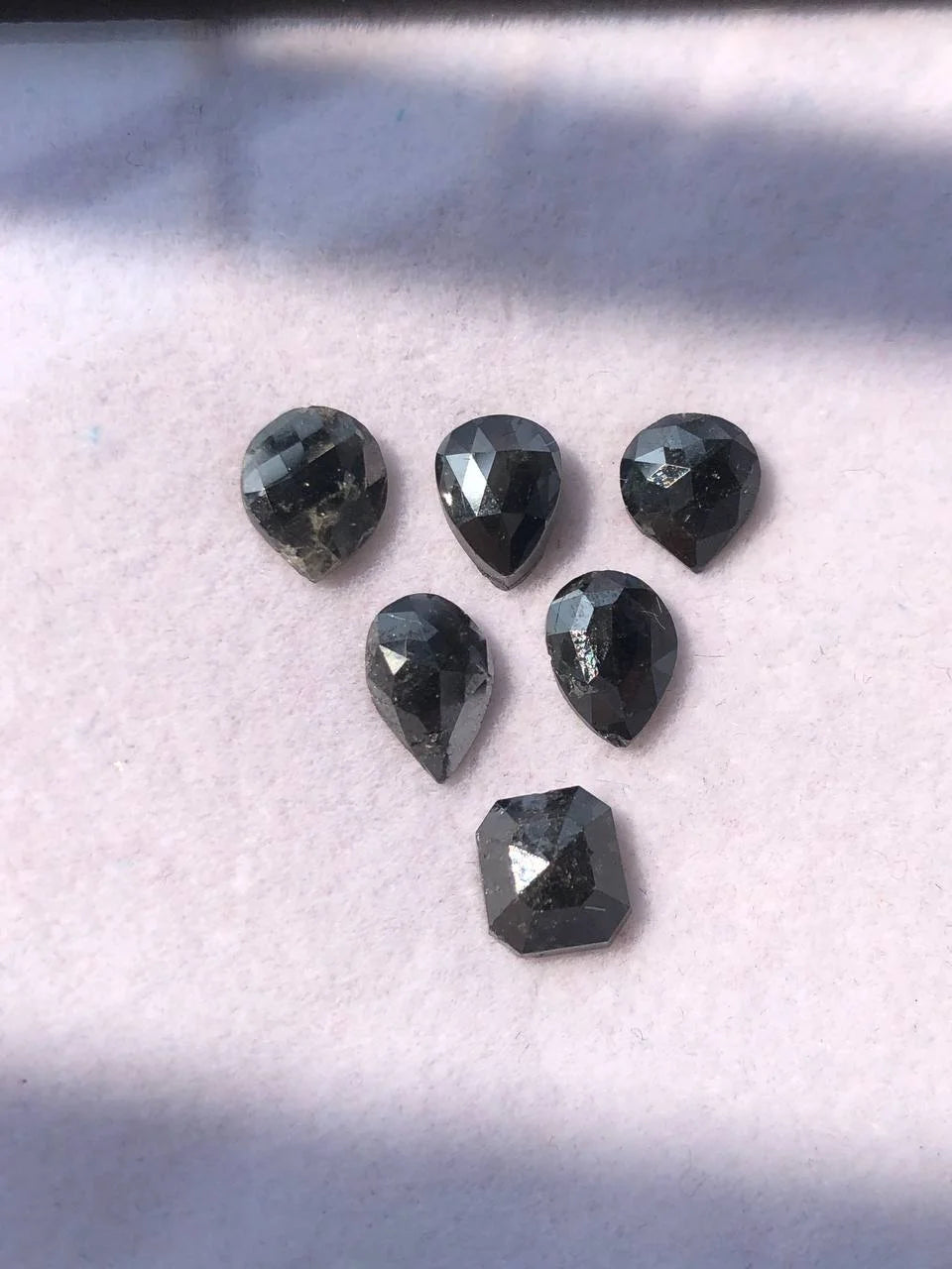 Mix Shape Black Natural Diamond