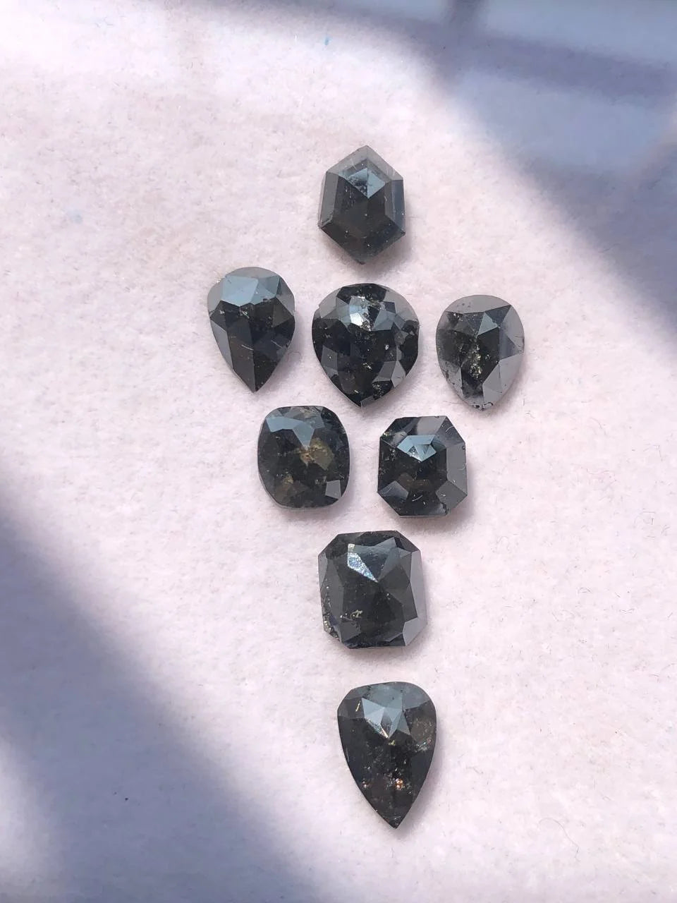 14.09Ct MiX Shape Black Diamond