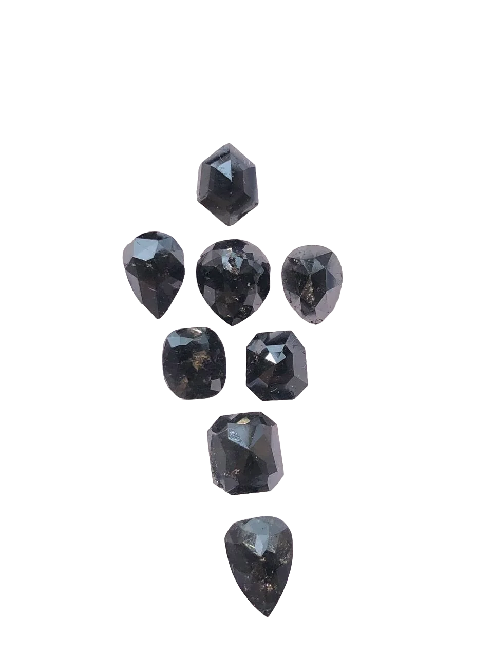 14.09Ct MiX Shape Black Diamond