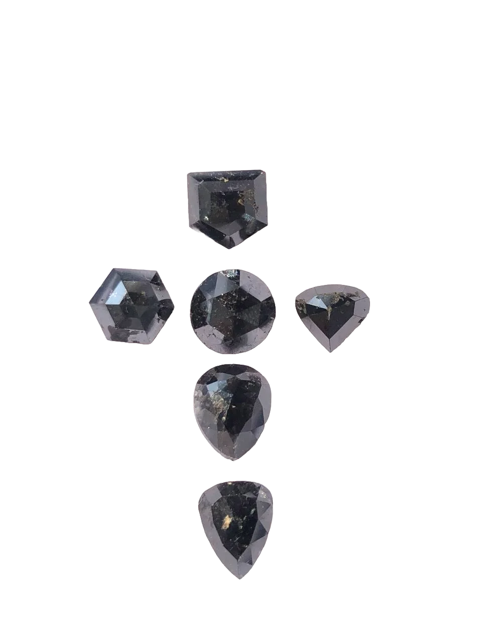 Stunning 10.27 Ct Natural Loose Black Diamond Mix Shape Perfect For Exquisite Jewelry Designs