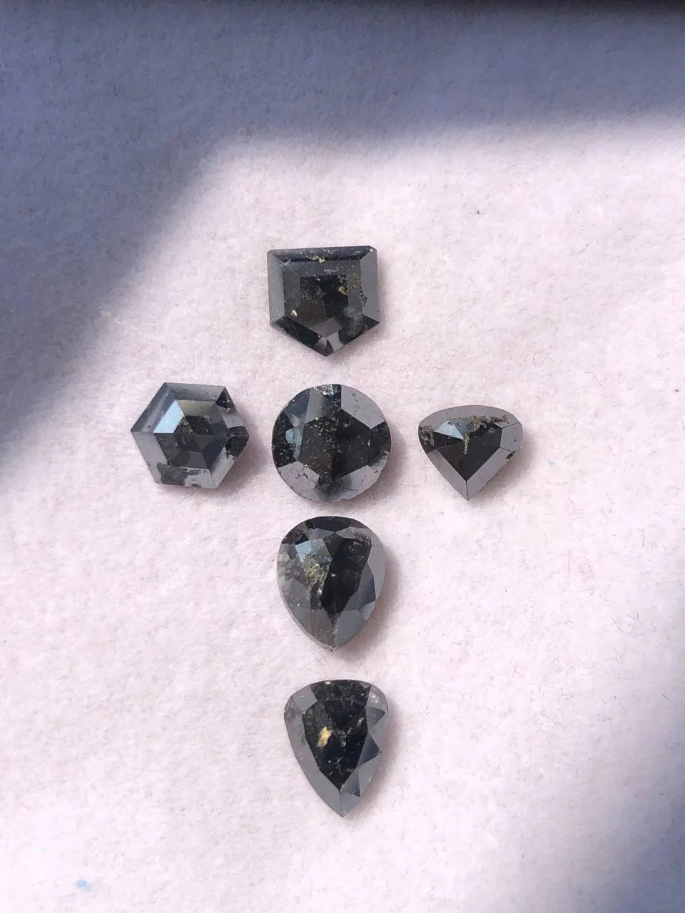 Mix Shape Natural Black Diamond