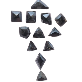 11.94 Ct Mix Shape Black Diamond