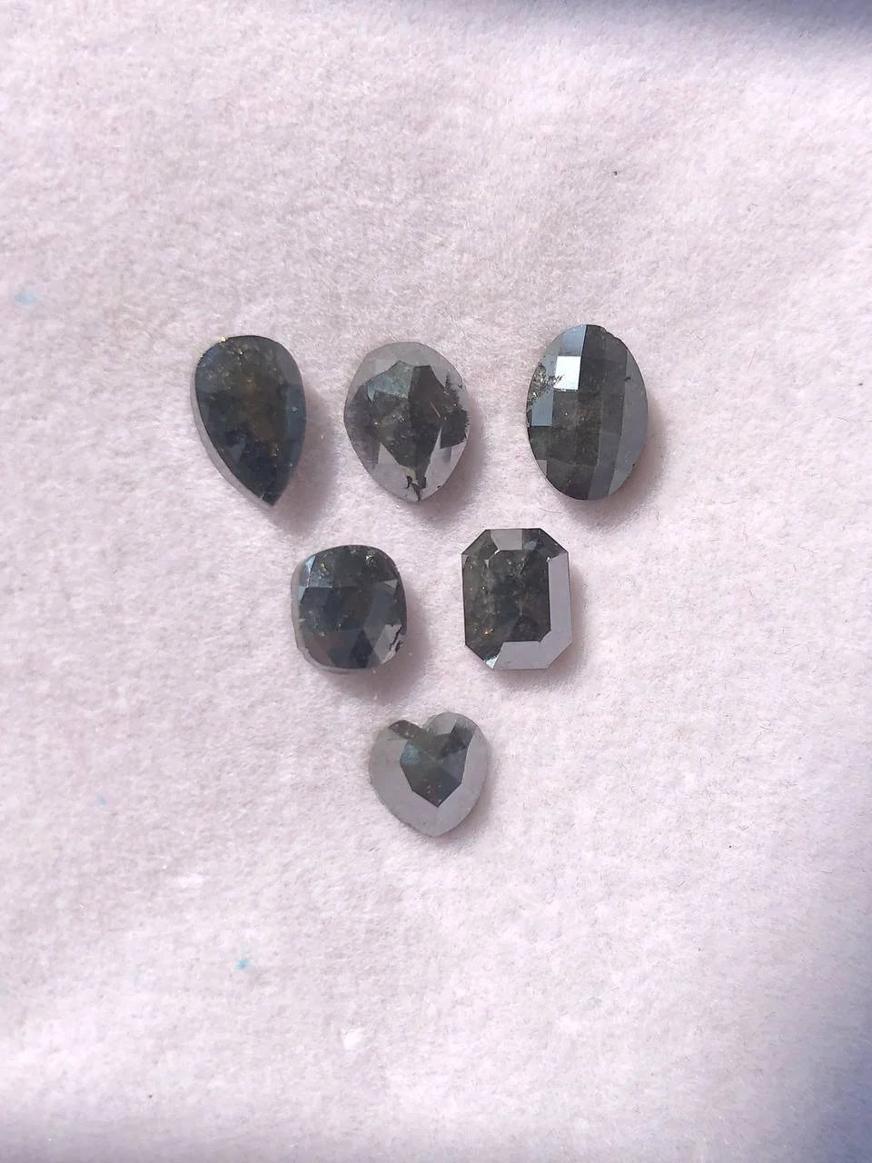 Exquisite 9.65 CT Natural Black Diamond Mix Shape Diamond Ideal For Stunning Jewelry