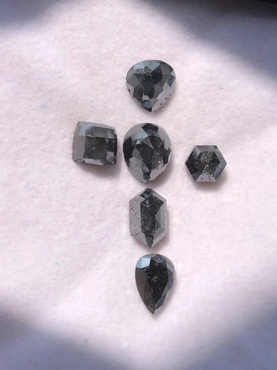 16.75 CT Natural Black Diamond Mix Shape Loose Diamond For Jewelry Making