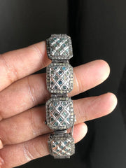 Square Bar Natural Diamond Bracelet