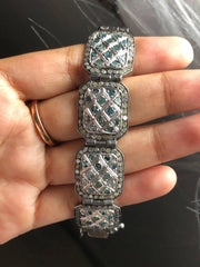 Square Bar Natural Diamond Bracelet
