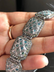 Square Bar Natural Diamond Bracelet