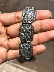 Square Bar Natural Diamond Bracelet