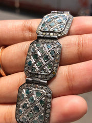 Square Bar Natural Diamond Bracelet