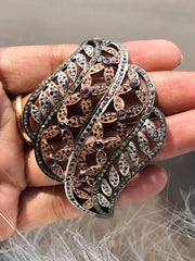 Oval Art Deco Sterling Silver Bracelet