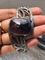 Oval Art Deco Sterling Silver Bracelet
