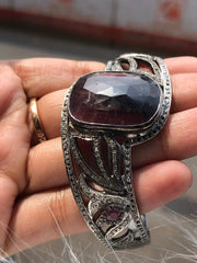 Oval Art Deco Sterling Silver Bracelet