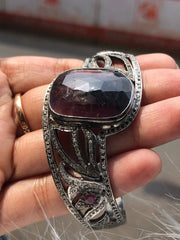 Oval Art Deco Sterling Silver Bracelet