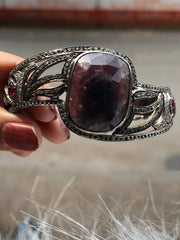 Oval Art Deco Sterling Silver Bracelet