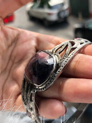 Oval Art Deco Sterling Silver Bracelet