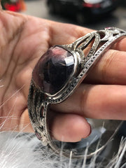 Oval Art Deco Sterling Silver Bracelet