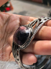 Oval Art Deco Sterling Silver Bracelet