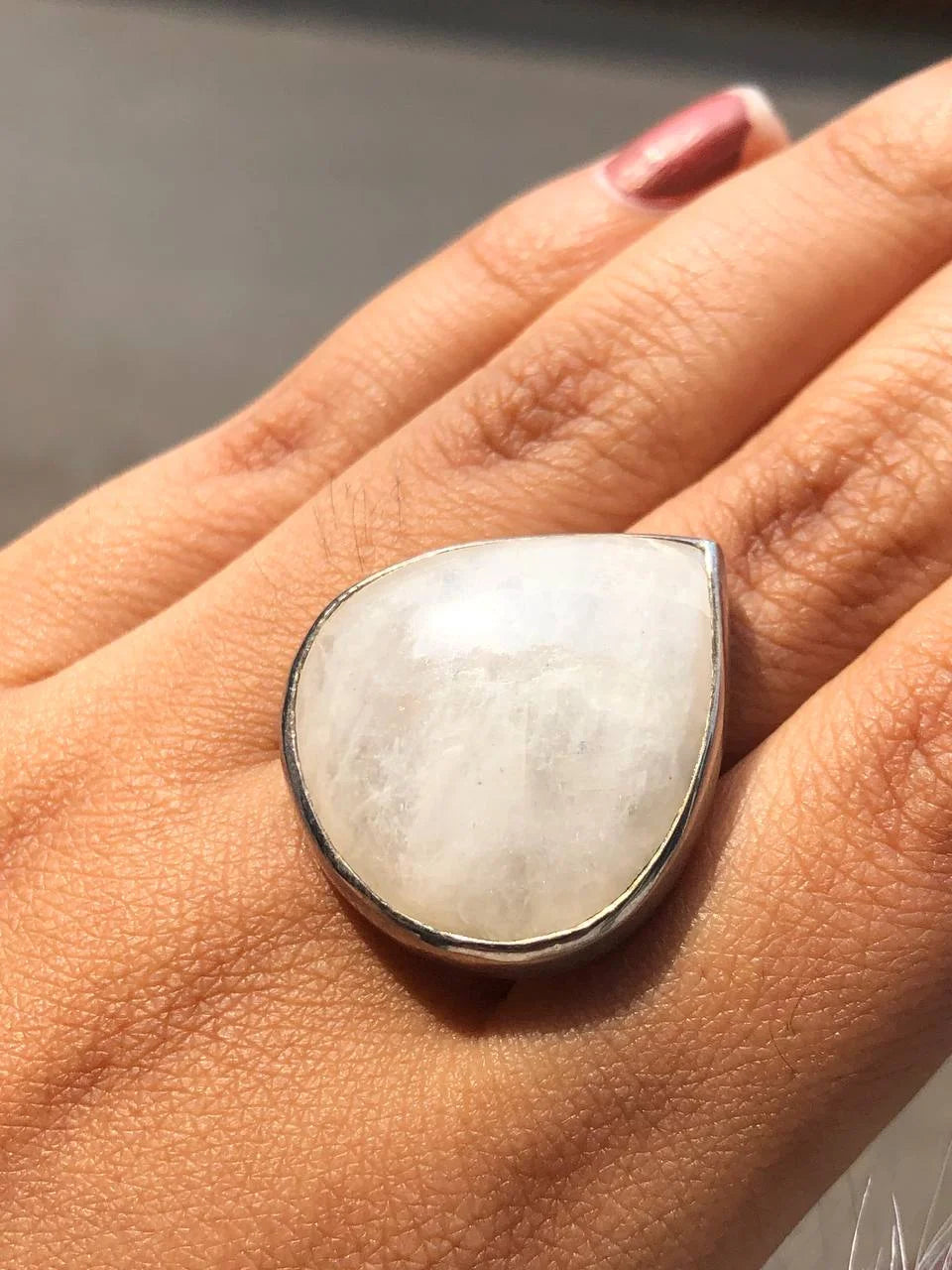 Pear Cut Opal Gemstone Stunning Ring