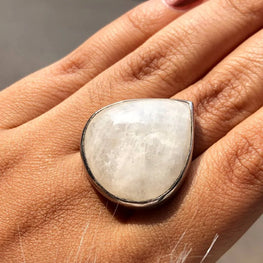 Pear Cut Opal Gemstone Stunning Ring