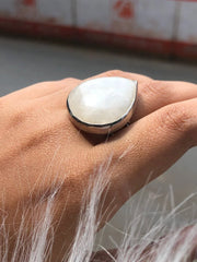 Pear Cut Opal Gemstone Stunning Ring