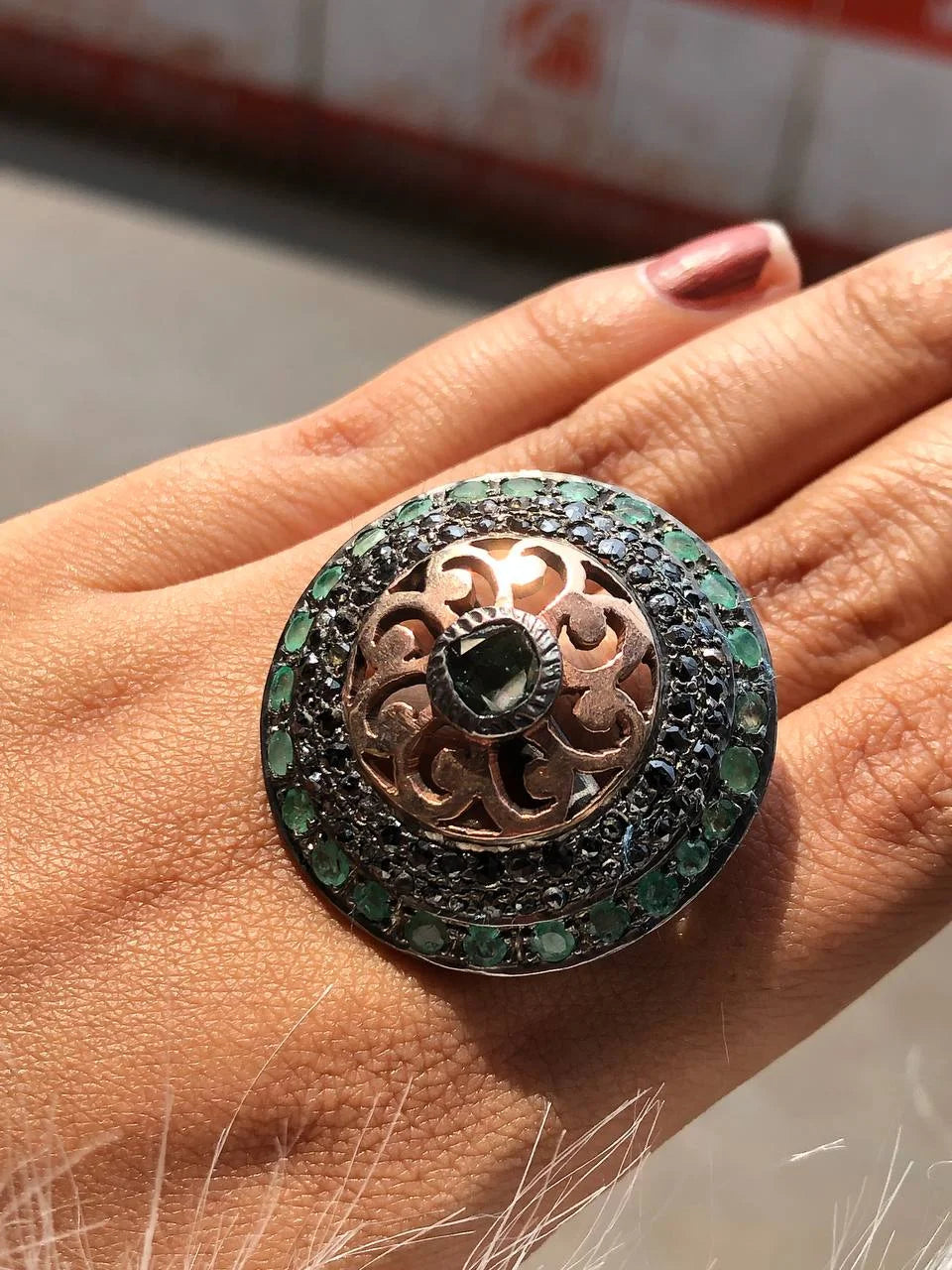 Delicated Vintage Dome Ring