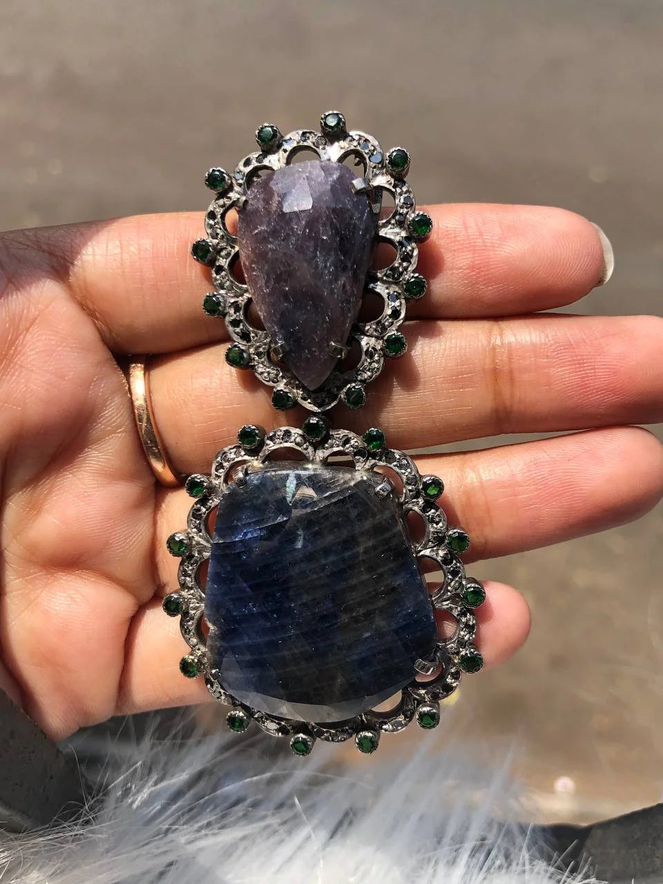 Delicated Gemstone Unique Pendant