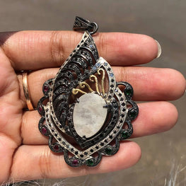 Opal Gemstone Sterling Silver Pendant