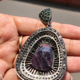 Pear Cut Gemstone Delicate Pendant