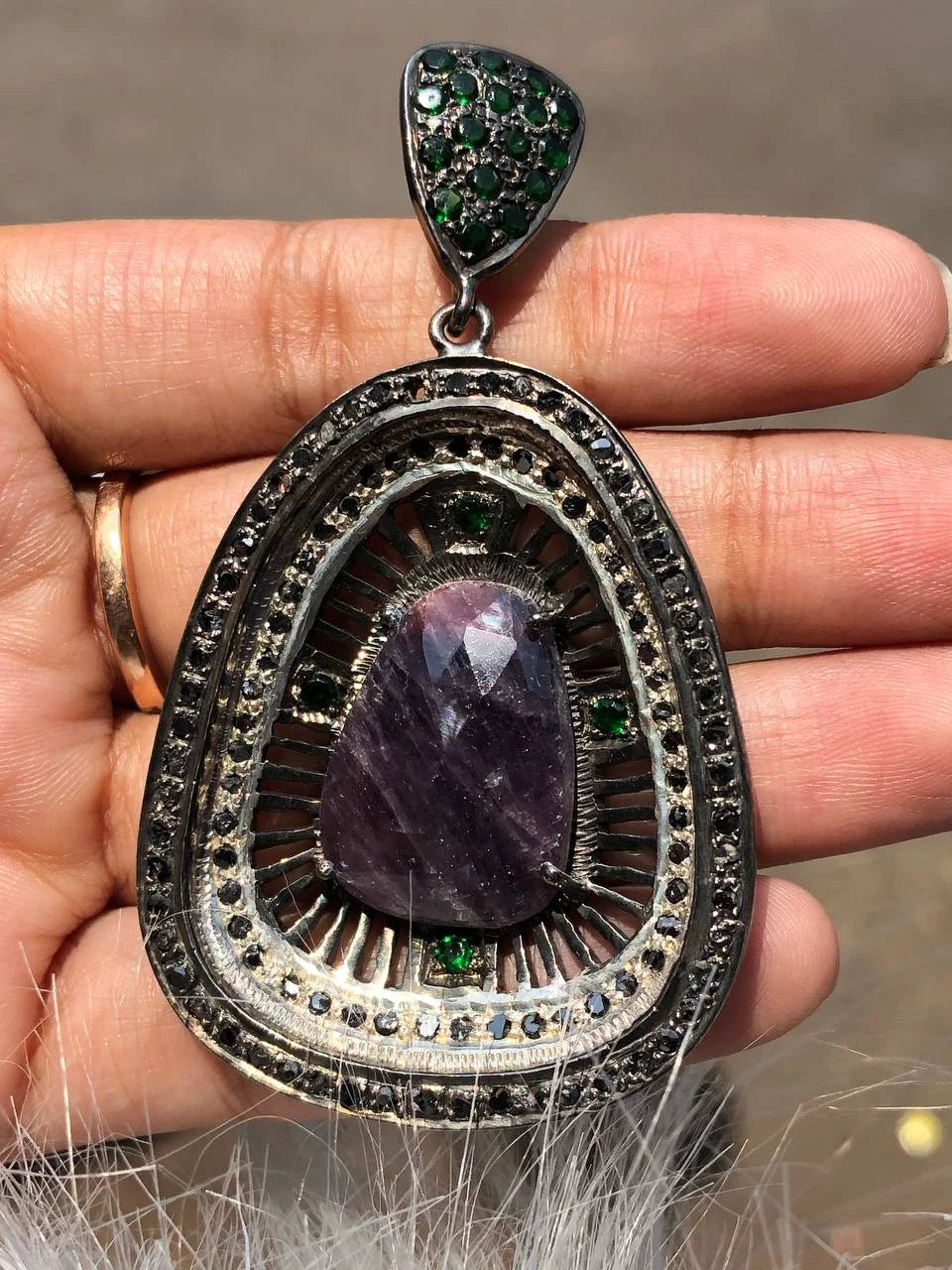 Pear Cut Gemstone Delicate Pendant