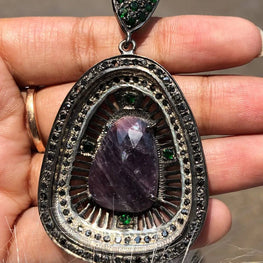 Pear Cut Gemstone Delicate Pendant