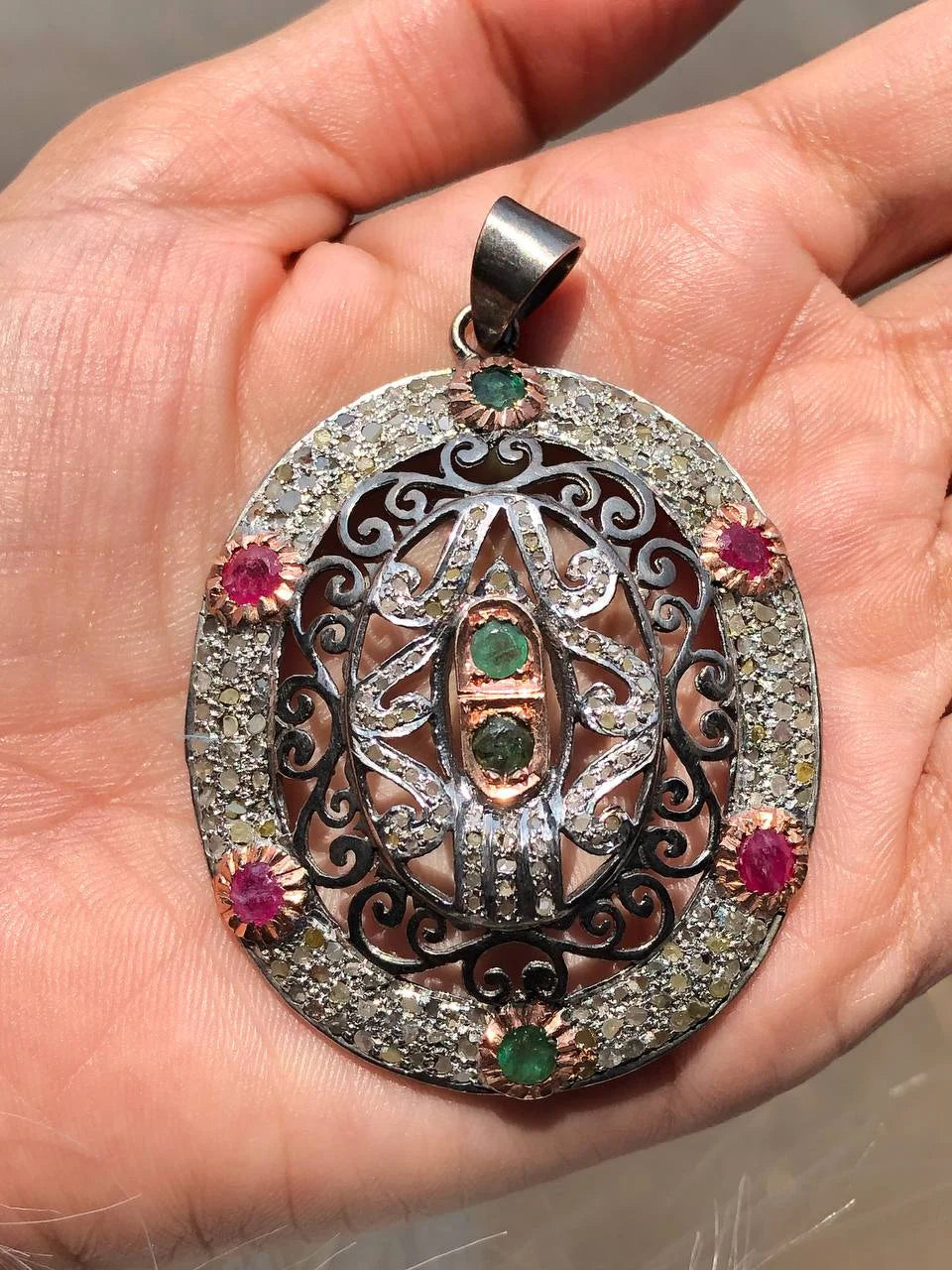 Vintage Style Art Deco Pendant
