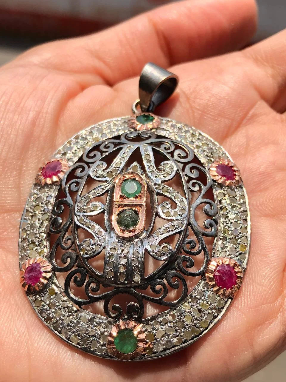 Vintage Style Art Deco Pendant