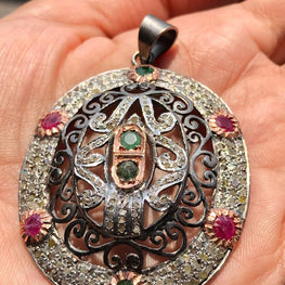 Vintage Style Art Deco Pendant