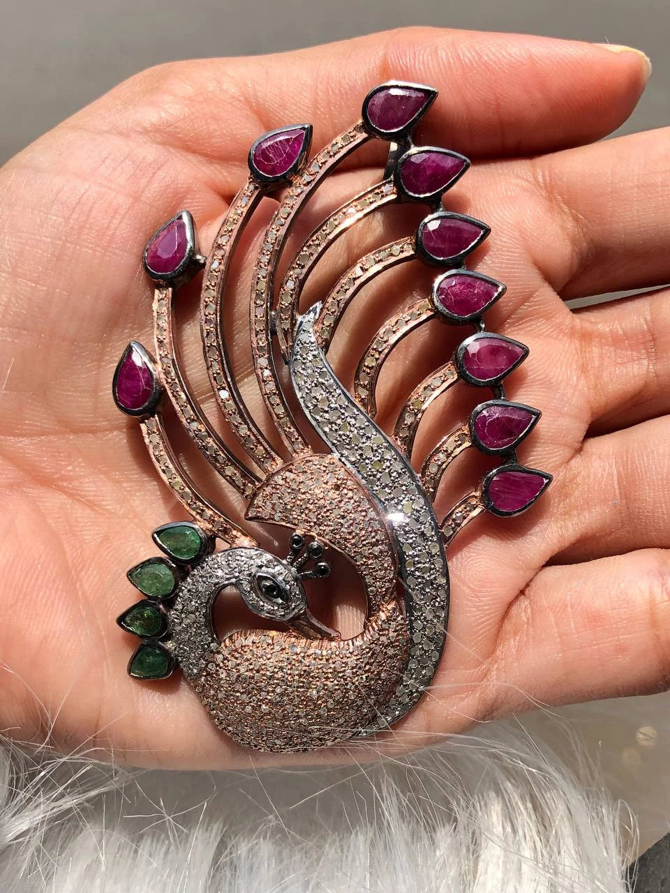 Exquisite Peacock Shape Pendant: 925 Sterling Silver Art Deco Jewelry - Shop Now