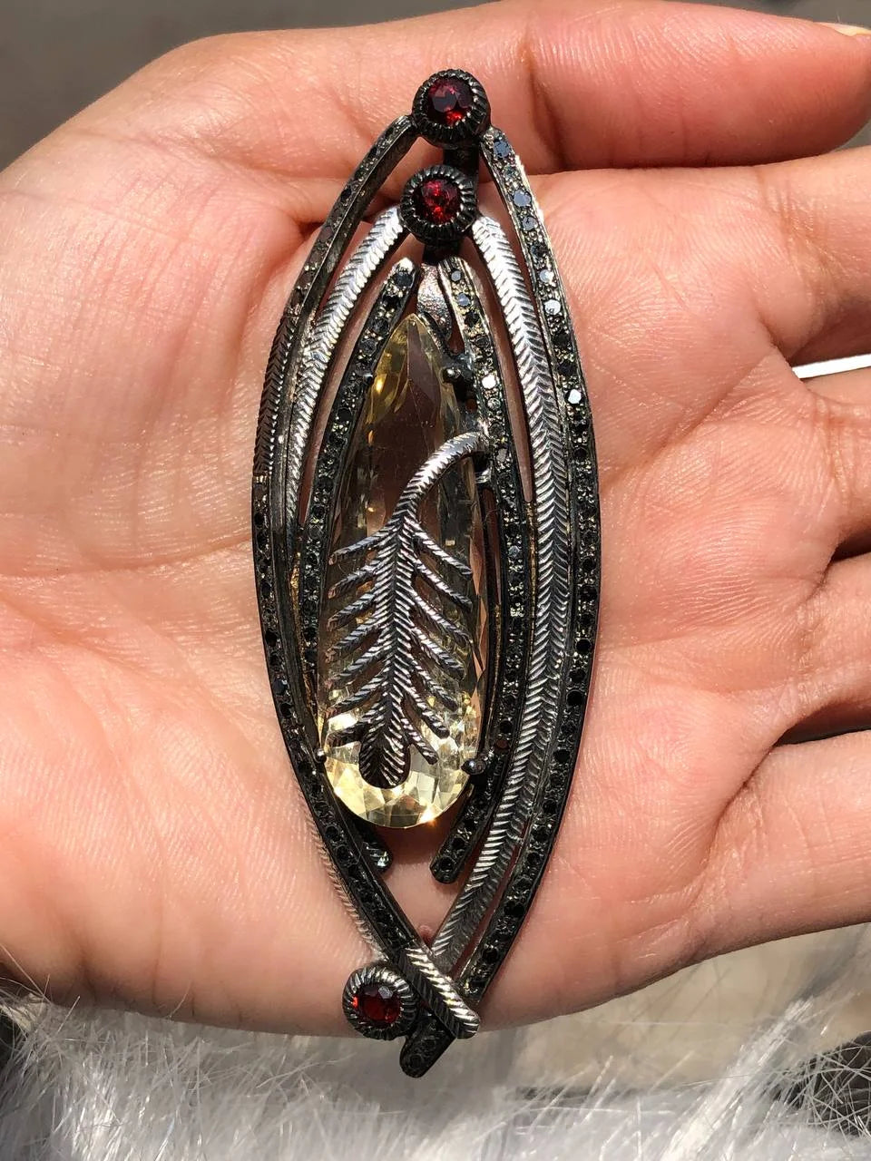 Vintage Deco Style Unique Pendant