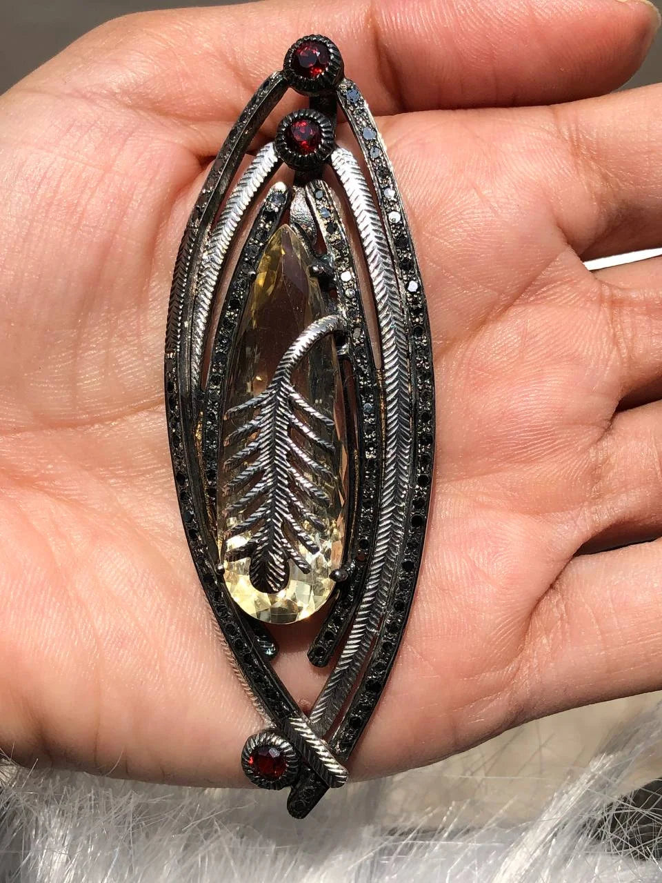 Vintage Deco Style Unique Pendant