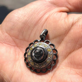 Art Deco Natural Diamond Pendant