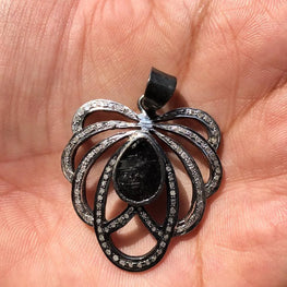 Unique Deco Sterling Silver Pendant