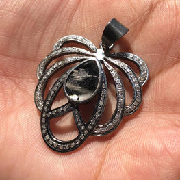Unique Deco Sterling Silver Pendant