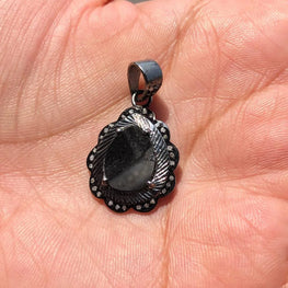 Oval Cut Natural Diamond Pendant