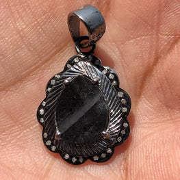 Oval Cut Natural Diamond Pendant